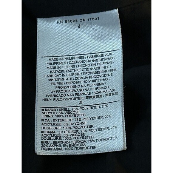 Banana Republic Tweed Mini Skirt Women’s Size 4 Black White Woven Texture Zipper - Picture 10 of 13